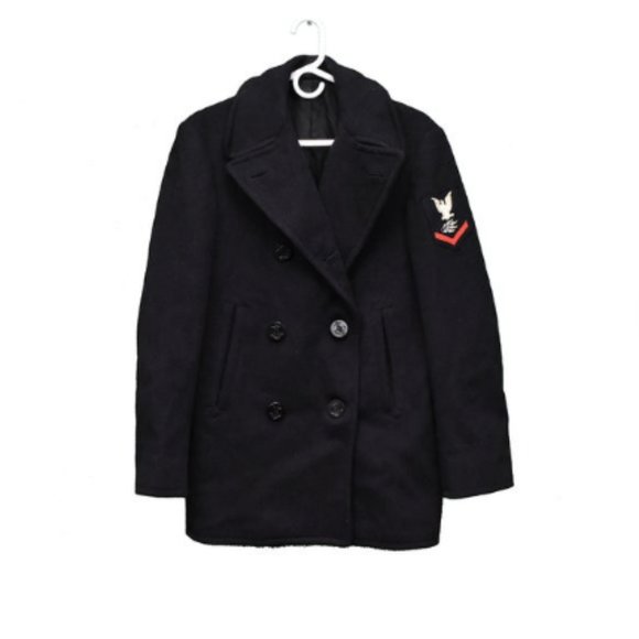50s U.S. Navy Blue Wool and Pea Coat